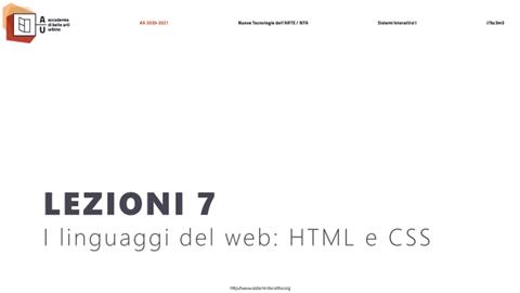 Lezione 7 (aa 2020-2021)